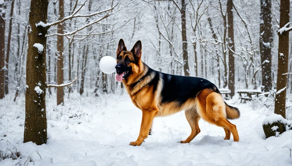 games to enjoy the snow with your german shepherd