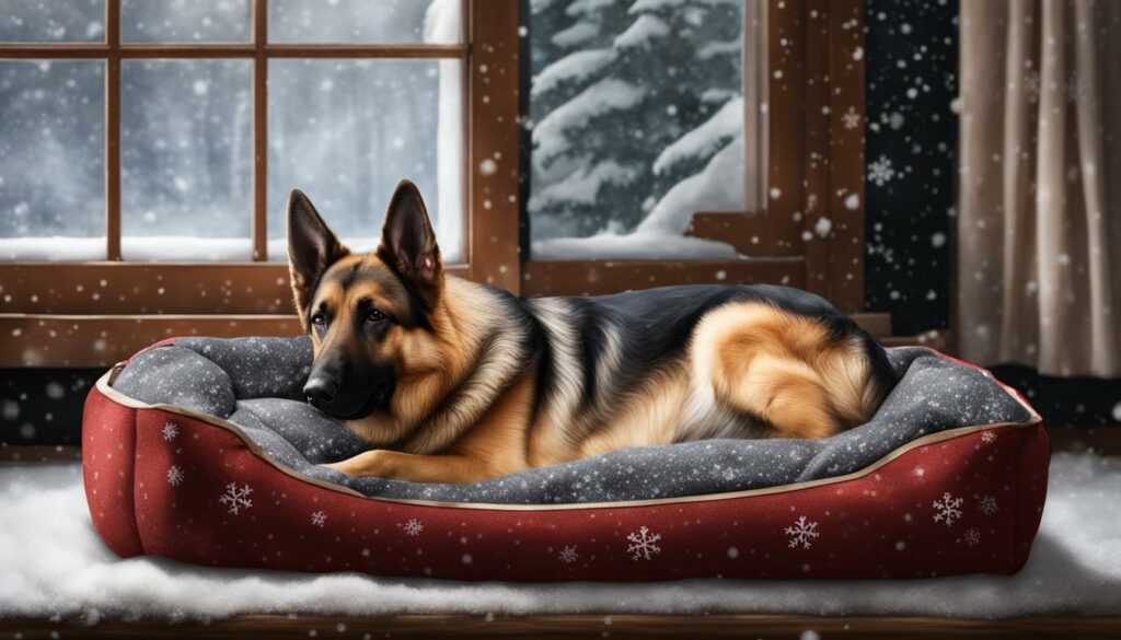 keeping german shepherds comfortable in cold weather