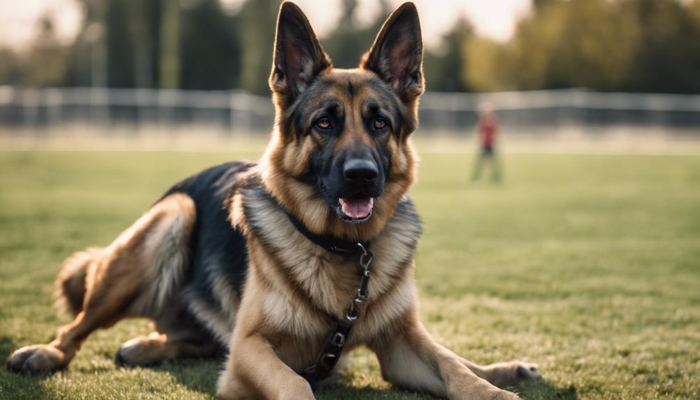 dogs learning obedience skills