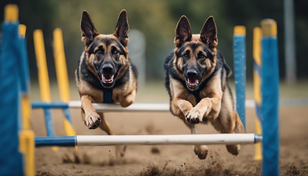 german shepherd mix agility