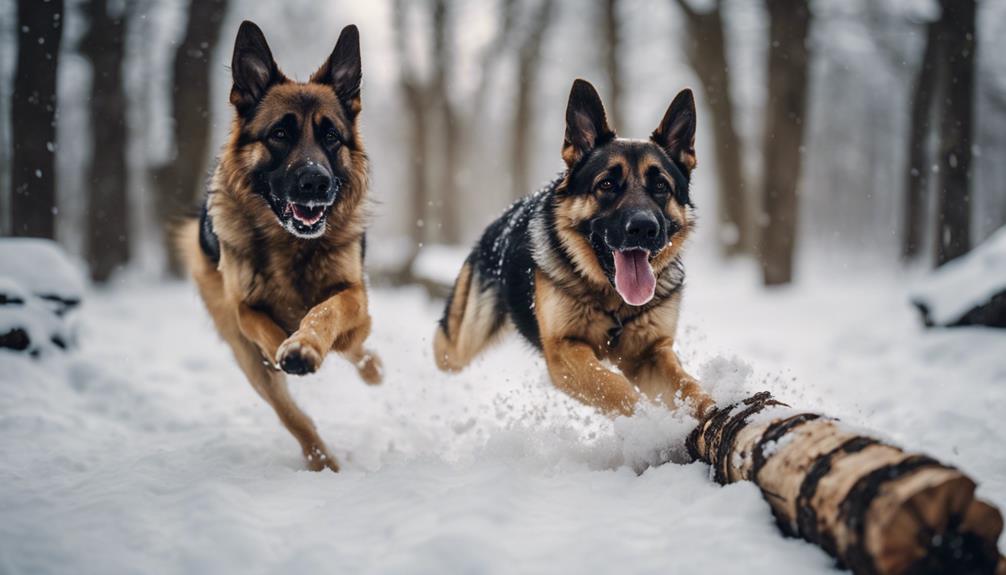 snowy outdoor fitness training