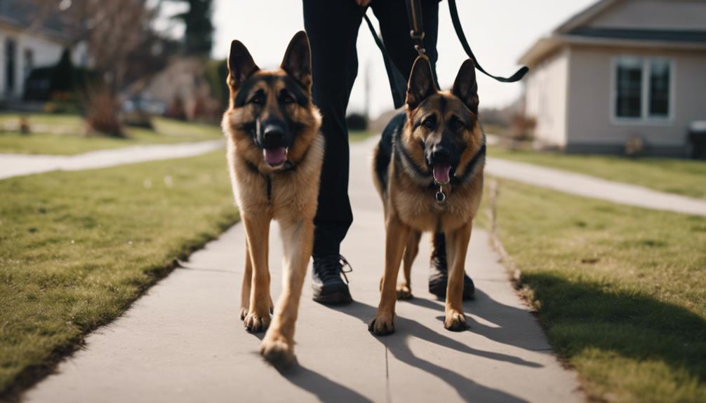 training dogs to walk