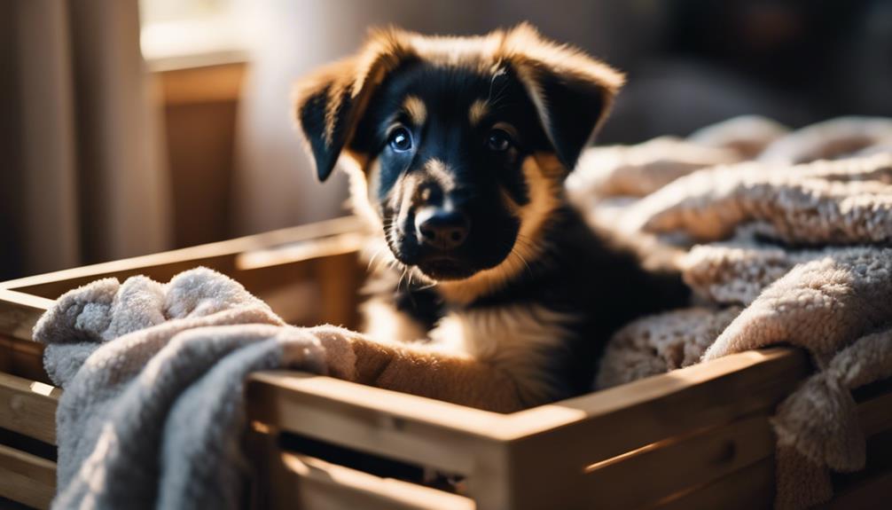 training puppies with crates